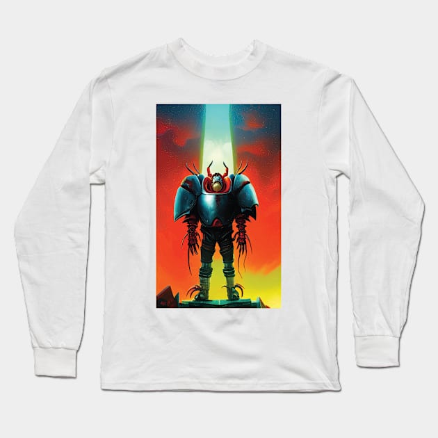 Human Crawfish Space Suit Long Sleeve T-Shirt by joejdiaz